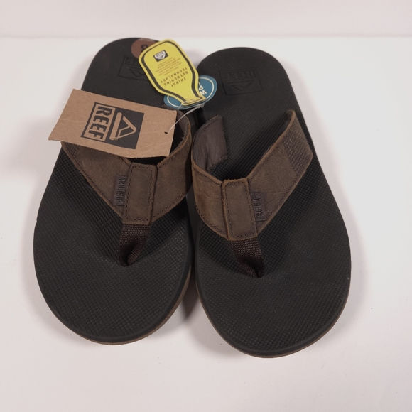 Reef Mens Bottle Opener Leather Sandals Size 8 Color Brown New With Tags! main image 6